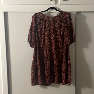 H&M mini dress with puff sleeves, pink floral